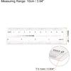 HARFINGTON Film Flexible Ruler 4 Inch 0.5mm Scale PET Plastic Folding Straight Ruler Calibration Soft Ruler Measuring Tool for Factory, Transparent