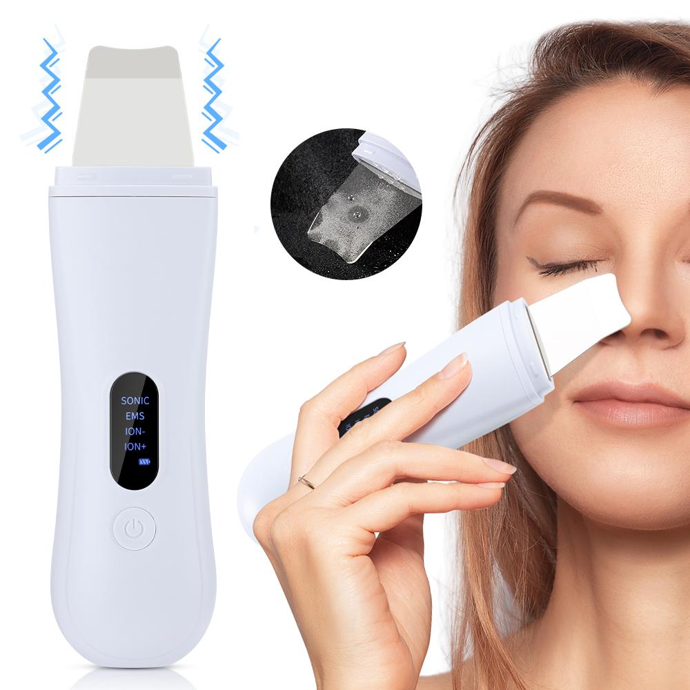 Ultrasonic Skin Scrubber Deep Face Cleaning Peeling Blackhead Remover Acne Pore Scrubber Facial Shovel Cleanser