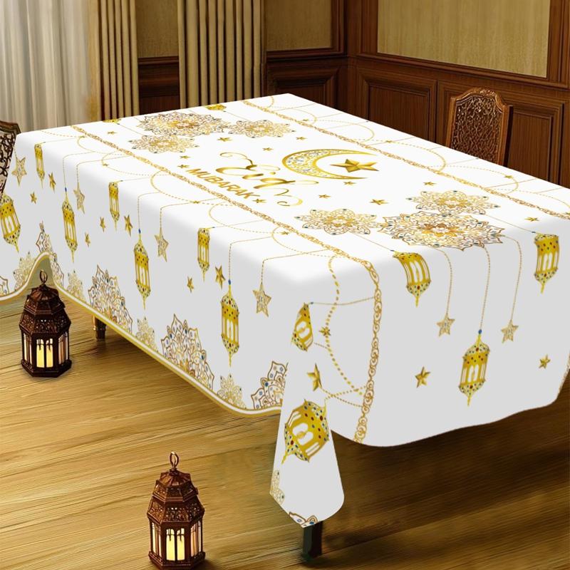 Eid Mubarak Tablecloths Ramadan Decoration for Home 2026 Islamic Muslim Party Supplies Ramadan Kareem Mubarak Eid Al Adha Gifts