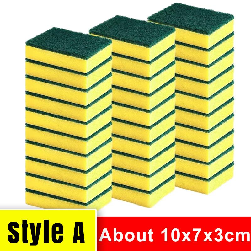 

50/1 шт кухонная губка для мытья посуды двусторонняя впитывающая мягкая губка для мытья посуды наборы для удаления бытовых щеток для чистки губки 1PC