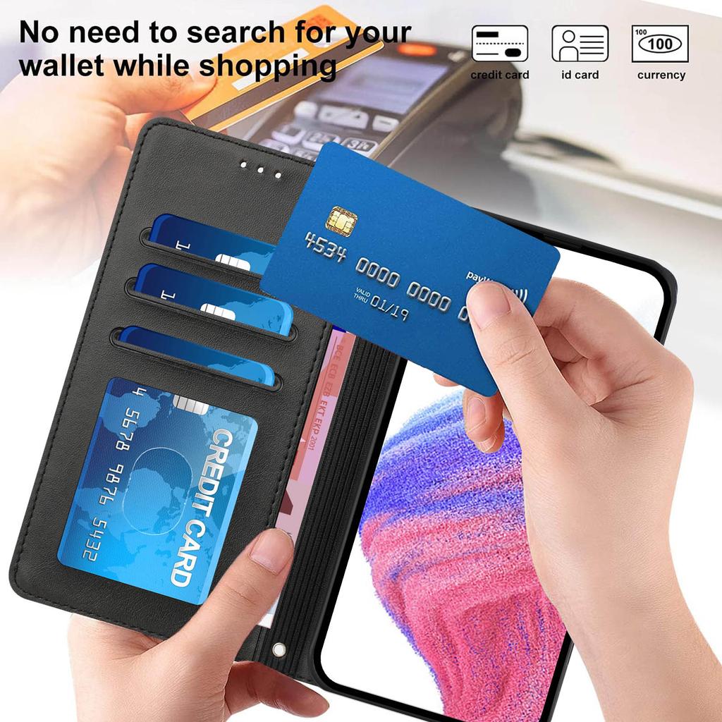 Leather Flip Phone Case For Samsung Galaxy F62 F54 F42 F34 F23 F16 F14 F06 F05 F04  Luxury Wallet Bracket Cover