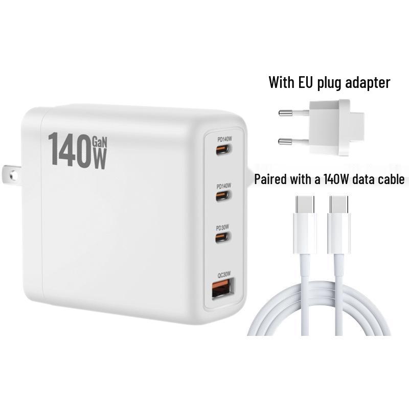 140W Gallium Nitride PD3.1 Multi-port Fast Charger for Laptops & Phones