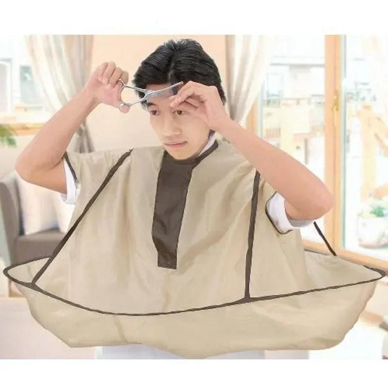 1PC Wasserdicht Erwachsene Haar Schneiden Mantel Faltbare Regenschirm Cape Salon Barber Hause Friseur Cape Abdeckung Tuch