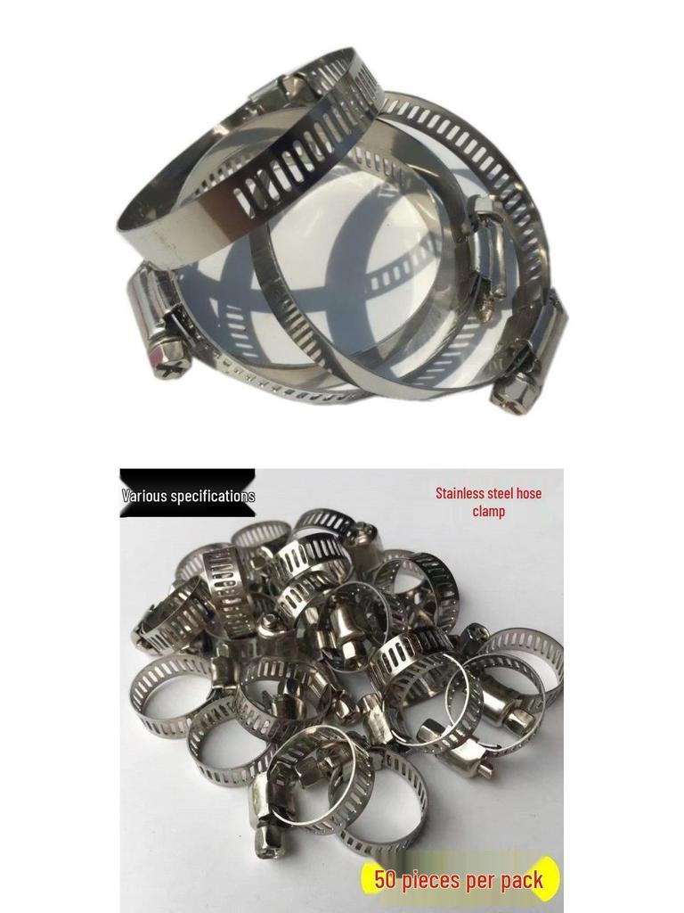 Stainless Steel Hose and Pipe Clamp for 1-Inch Water or Gas Pipes