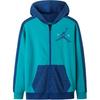 Jordan Casual Printed Logo Color Block Hoodie Kids Hoodies Emerald-Green JD2232142GS-001