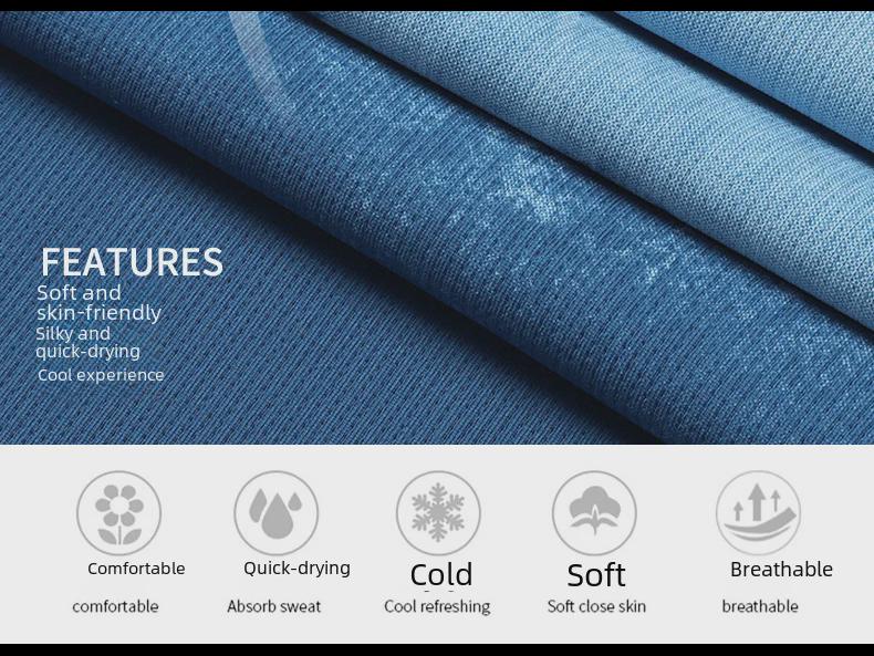 Men's Gradient Quick-Dry Ice Silk Mesh T-Shirt, Short-Sleeved, Breathable Summer 2023 Trend.