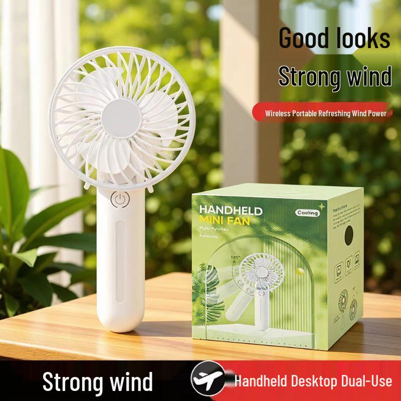 2025 Mini High-Speed USB Handheld Fan: Portable, Powerful Turbine Design.