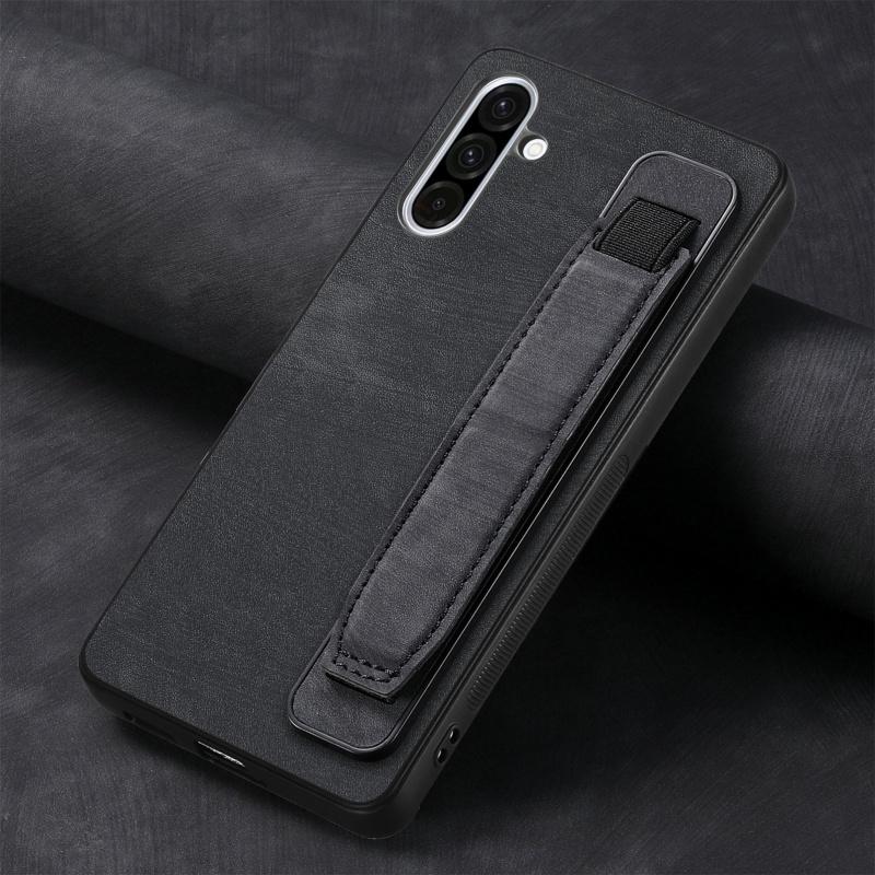 

Кожаный чехол для Samsung Galaxy A57 A56 A55 A54 A53 A52 A37 A36 A35 A34 A33 A26 A25 A15 A16 A17 Ремешок на запястье Силиконовый чехол Galaxy A30s чёрный
