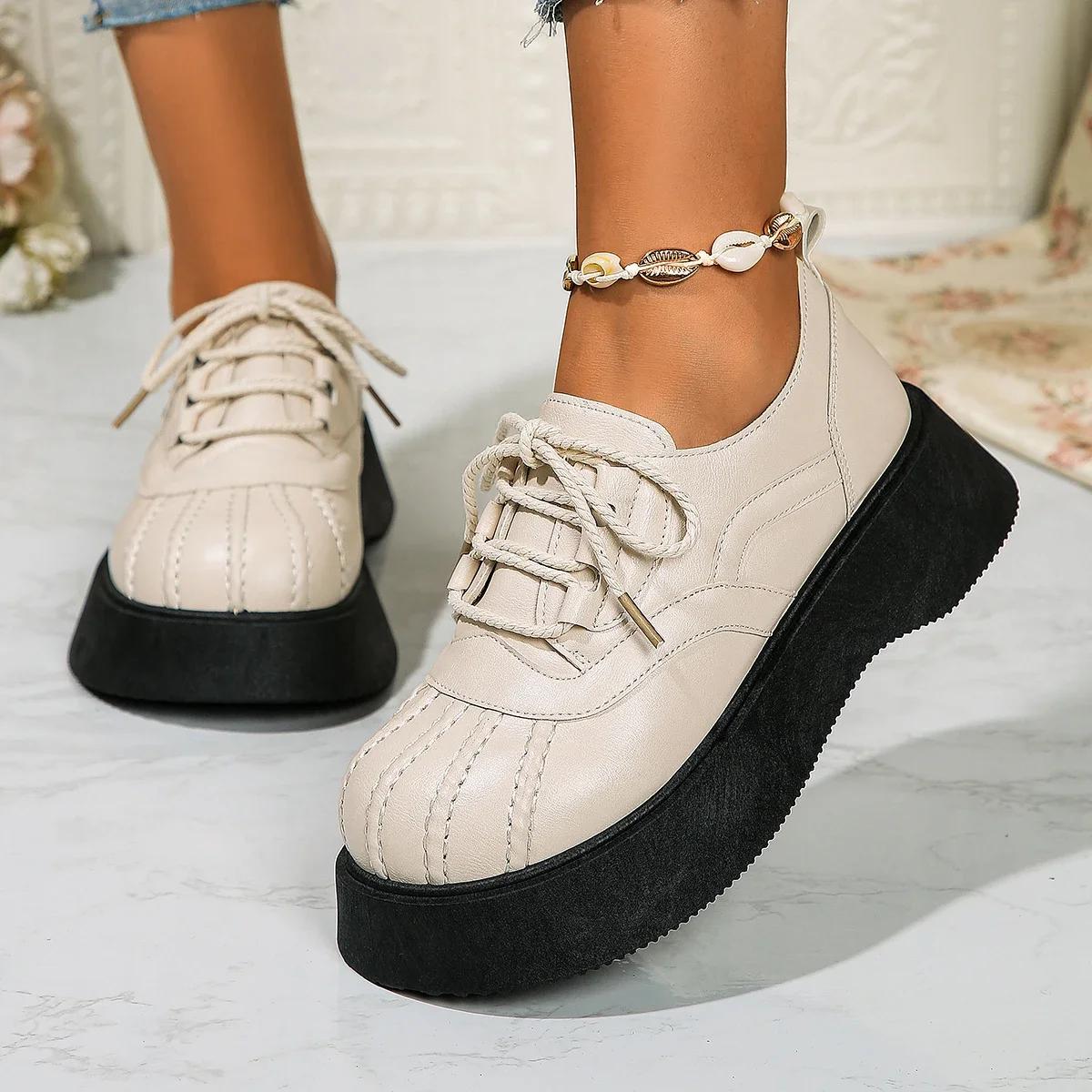 Женские туфли-лодочки на платформе — фото 5