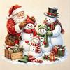 5D Diamond Painting Santa Claus and Snowman Family DIY Craft Home Wall Decor Christmas Full Drill Embroidery Mosaic Gift