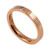 Rose Gold LOVE Rhinestone Couple Ring - Titanium Steel Fashion Jewelry