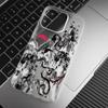 Elegante Inkt Draak Telefoonhoesje Helder Mat voor iPhone 17 16 15 14 Plus 13 12 11 Pro Max X XS Beschermende Krasbestendige Hoes