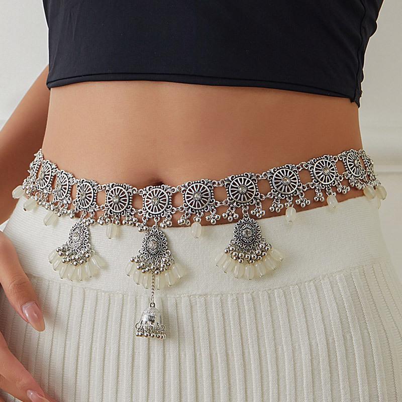 Vintage Water Drop Pendant Waist Chain for Women