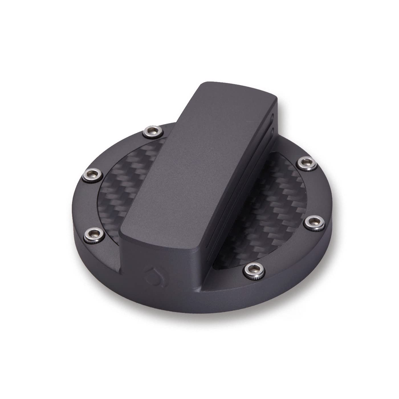 

Deff Nissan fuel filler cap machined from a solid block of in graphite 01-type cover, aluminum,