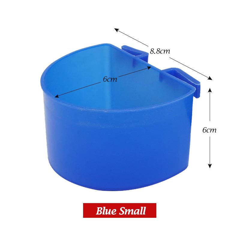 

5 шт. Пластиковая чашка Кормушка для домашних птиц Миска для корма для попугаев Миска для воды Подвесное корыто Кормление Брызгозащищенная чашка Кормушка для клетки голубей Поставка
