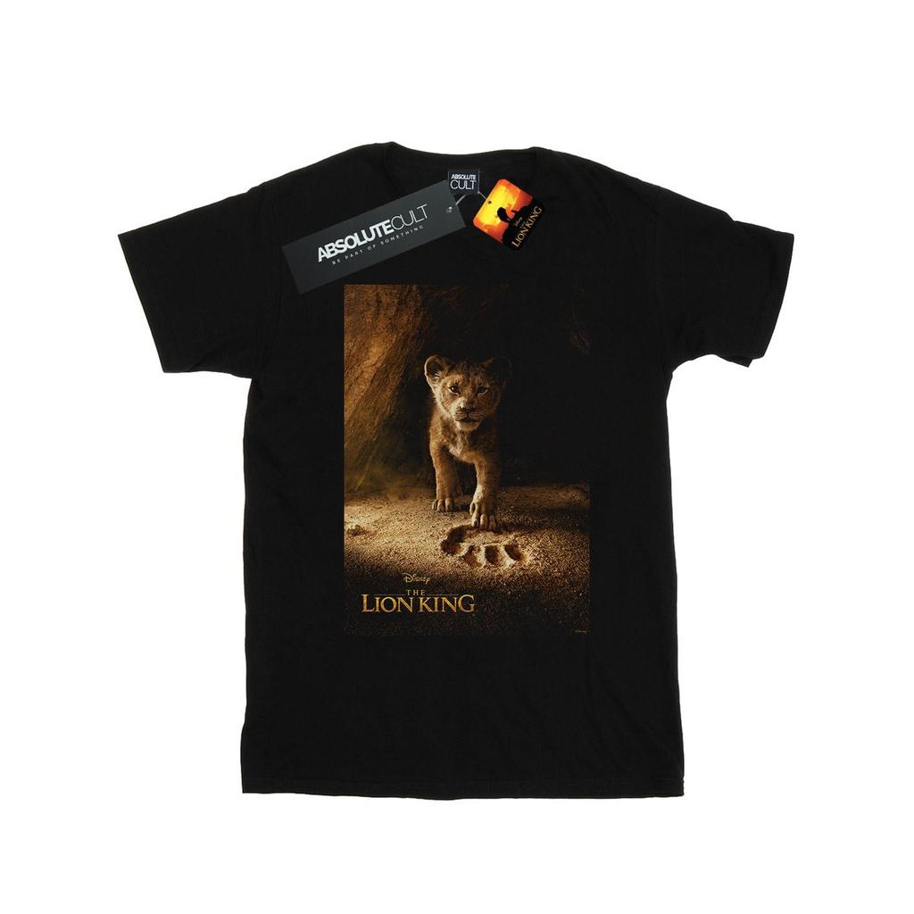 Disney Womens/Ladies The Lion King Movie Simba Poster Cotton Boyfriend T-Shirt