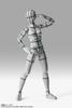 TAMASHII NATIONS S.H.Figuarts Body-chan -Sports- Edition -Wireframe- (Gray Color Ver.) Approximately 135mm PVC & ABS Painted Movable Figure