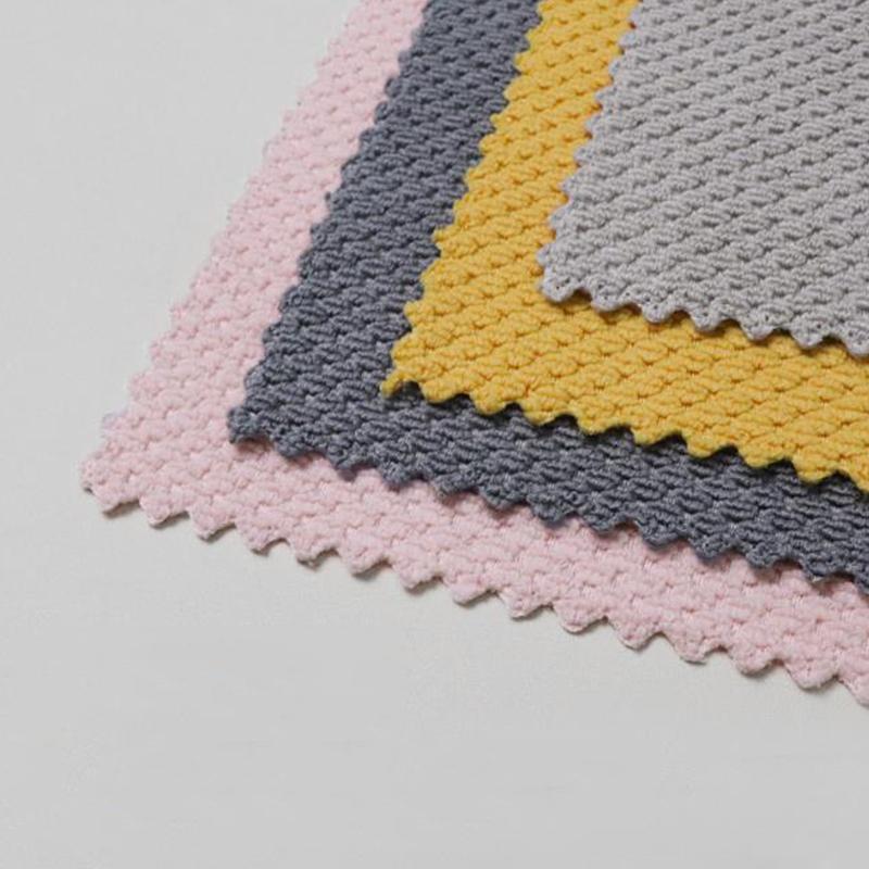 Household Corn Grain Scrubbing Cloth Cleaning Towel Multi-Functional Thickened Kitchen Absorbent Cleaning Dishcloth