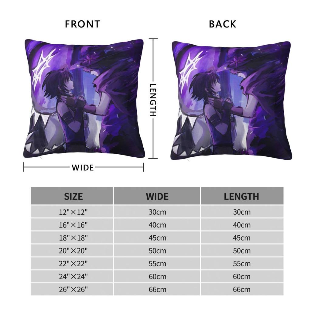 Azuretime Anime Pillow Cases Azure Two Time Game Cushion Cover Custom Polyester Decorative Pillowcase For Bed 18"