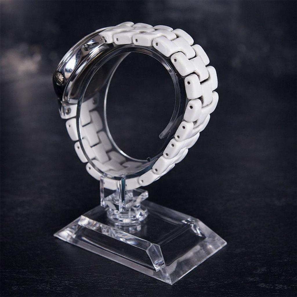 2pcs Clear Acrylic Detachable Bracelet Jewelry Watch Display Holder Stand Rack
