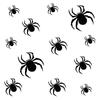 36pcs Halloween Spider Wall Stickers Black Spider Window Sticker Halloween Party Diy Decoration Decal Bar Room Horror Decor