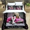 Singer AVRIL LAVIGNE Printed Bedding Sets exquisite bed supplies set duvet cover bed comforter set bedding luxury birthday gift