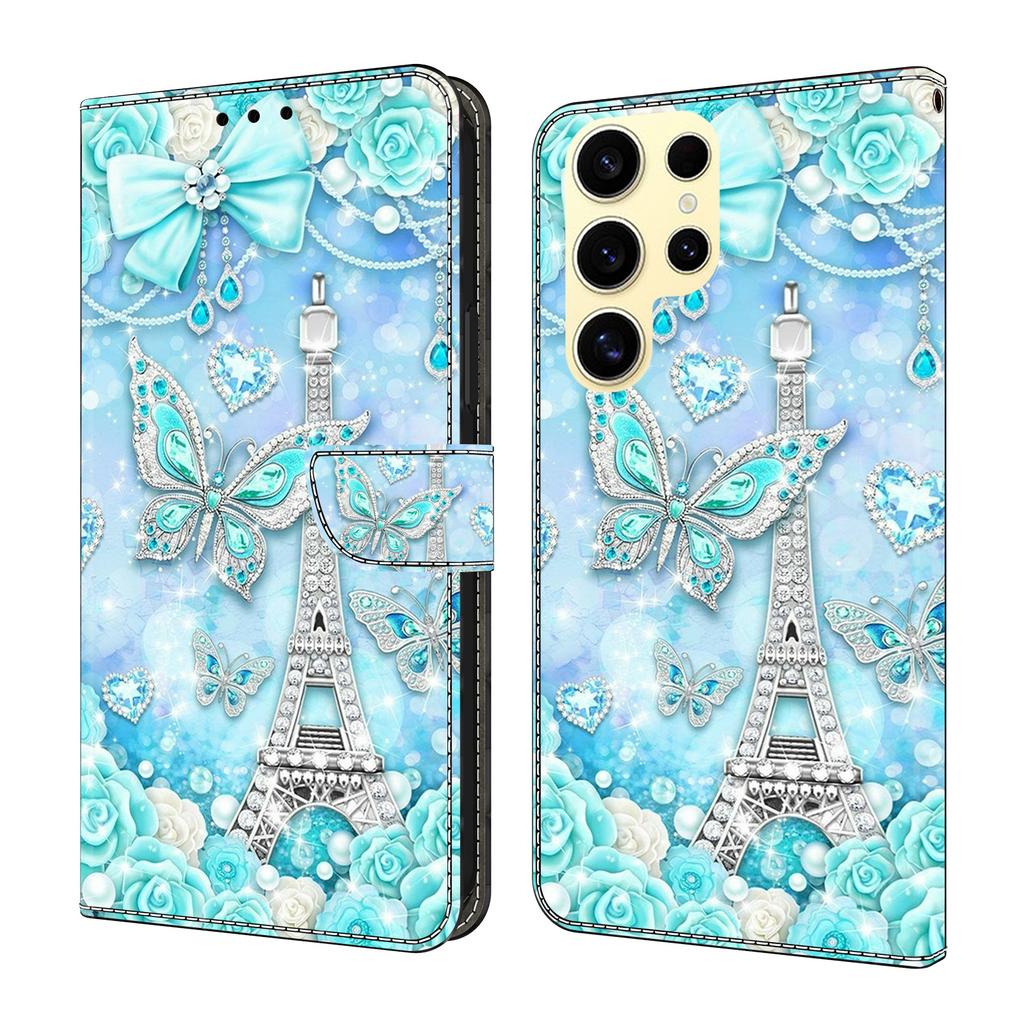 For Samsung Galaxy S25 Ultra Wallet Case Pattern Printing Stand Leather Flip Phone Cover