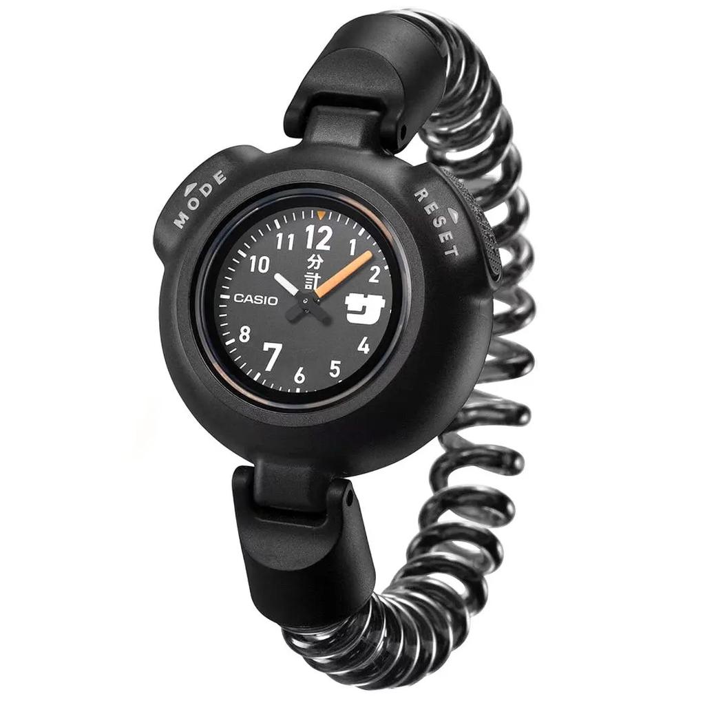 CASIO Sauna Watch Wristwatch SAN 100H 1BJR Black Dial Band FS JP