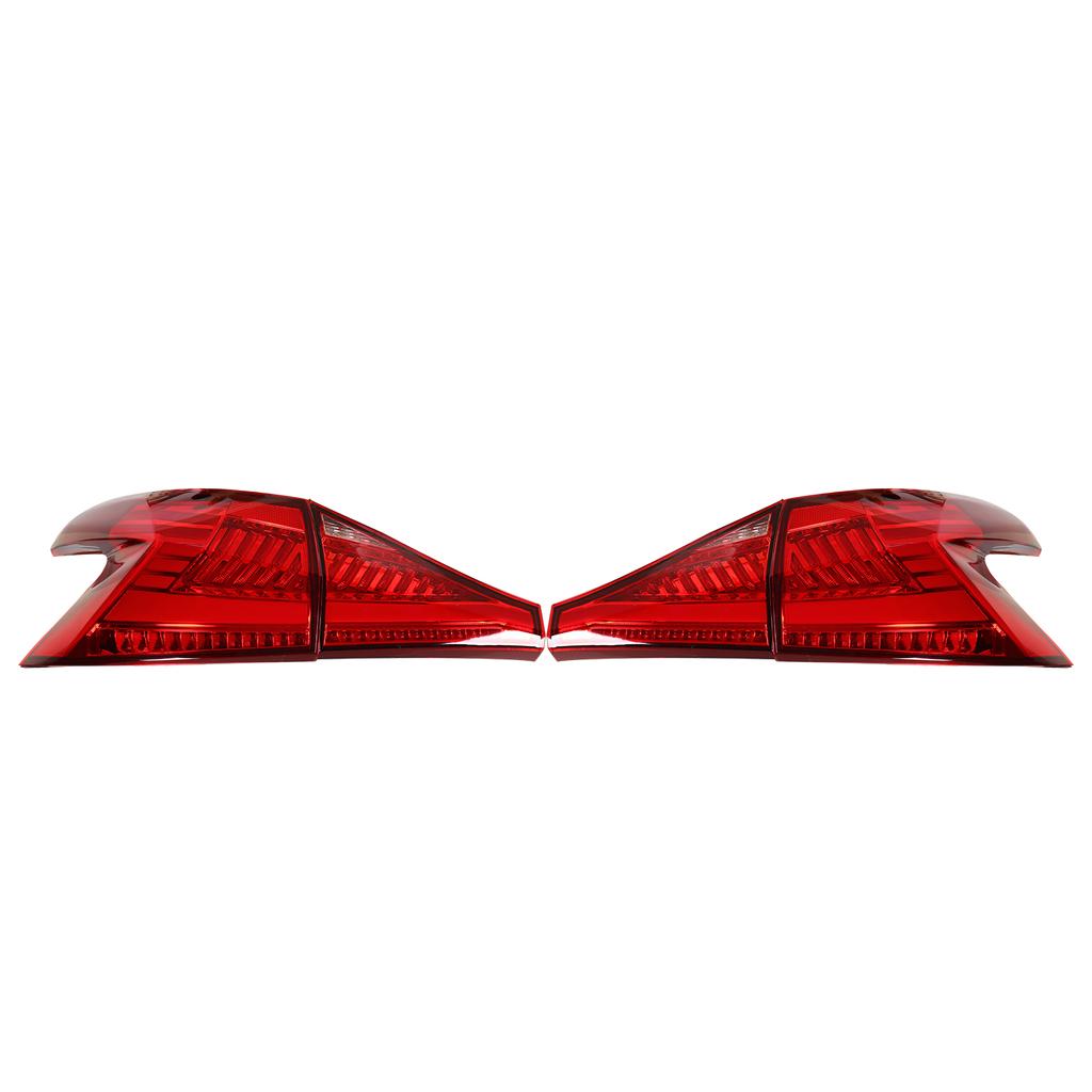 Red Lens LED Tail Lights Sequential Turn Signal Rear Brake Reverse Running Lamp Replacement for Hyundai I20 2020‑2022