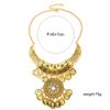 Ethnic Style Coin Pendant Necklace With Tassels For Party Wear Womens Jewelry