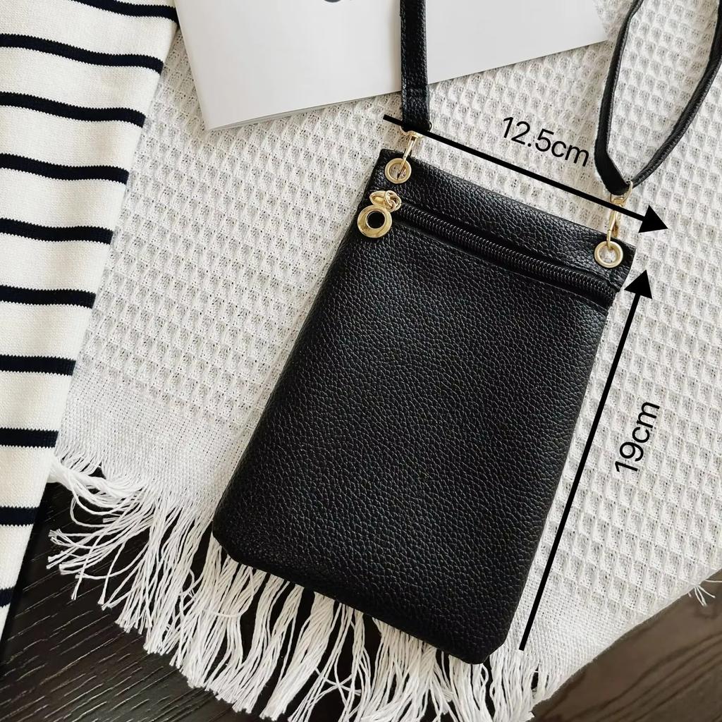 PU Soft Leather Women's Handbag Fashionable Multi functional Phone Bag Mini Crossbody Bag Single Shoulder Coin Wallet