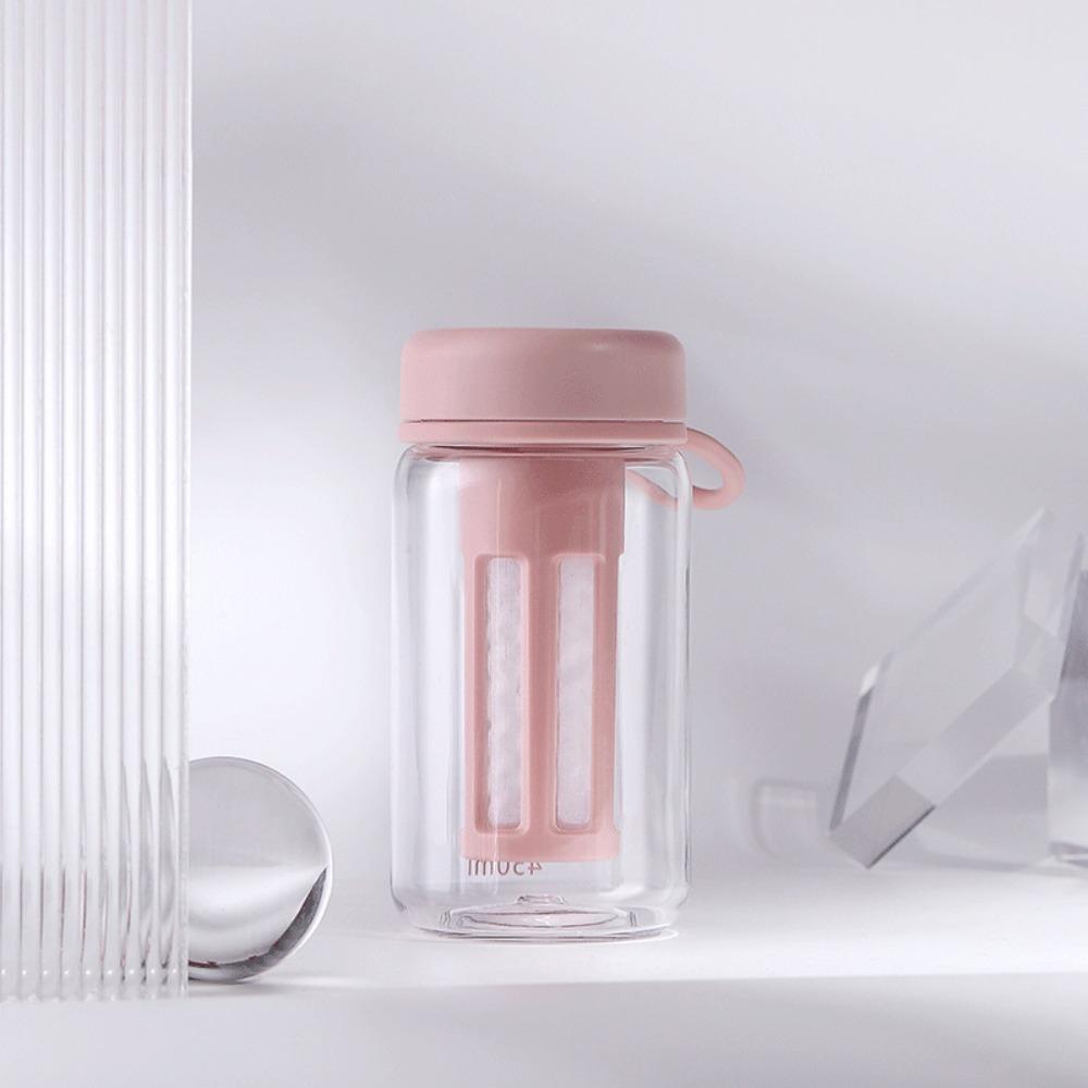 450/600ml Travel Tumbler PC Iced Coffee Infuser Portable Filter Cup
