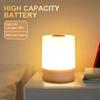 JOYBLISS Touch Night Lamp 3 Modes Dimming Bedroom Bedside Lamp USB Charging Night Light Ambient Light Soft Light Table Lamp for Kids Gift