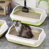 Katzentoilette mit hohem Rand Anti-Spritz Katzentoilette Katzentoilette Verhindert Sandaustritt Deodor