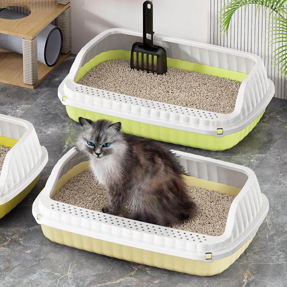 Katzentoilette mit hohem Rand Anti-Spritz Katzentoilette Katzentoilette Verhindert Sandaustritt Deodor