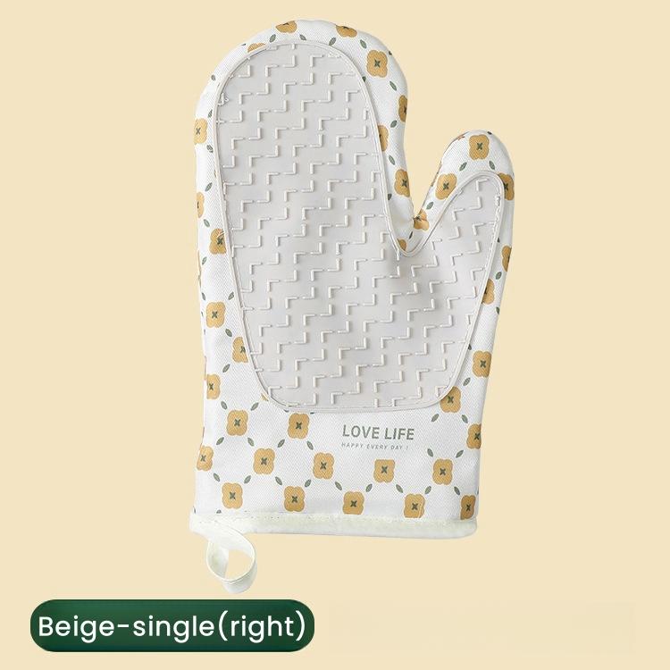 Silicone Oven Gloves High Temperature Resistant Anti-burn Non-slip Thickened for Kitchen Microwave Baking Dessert Tools