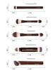 HOURGLASS Complete Makeup Brush Set: Powder, Blush, Foundation, Eyeshadow, Concealer, Lip Brushes.