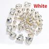 50 Stück Strasssteine ​​zum Aufnähen, Klaue, flache Rückseite, Kristall-Strasssteine, Metall-Zinkenfassung, Strasssteine, Acrylglas-Nähedelsteine