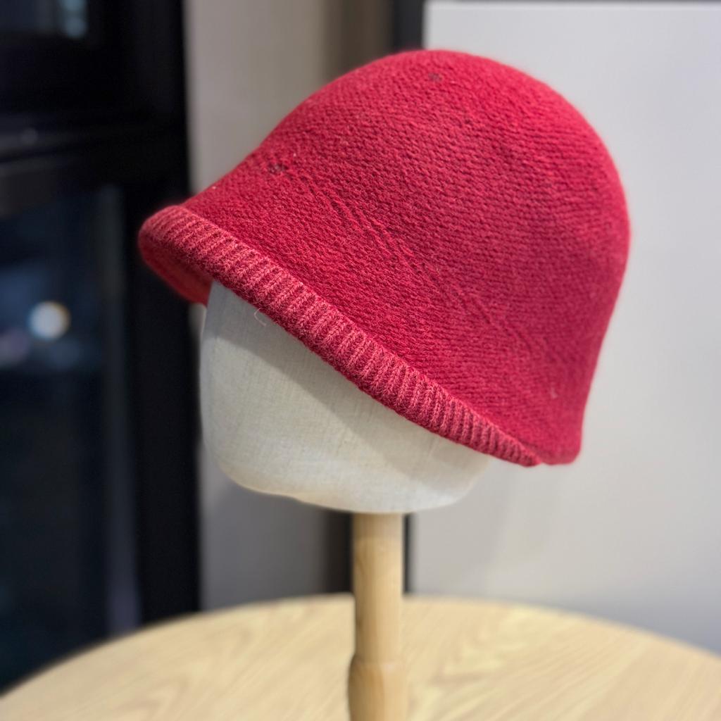 Autumn and Winter Warm and Versatile Wool Cashmere Fisherman's Hat Women's Personalized Irregular Knitted Basin Hat with Long Front and Short Back