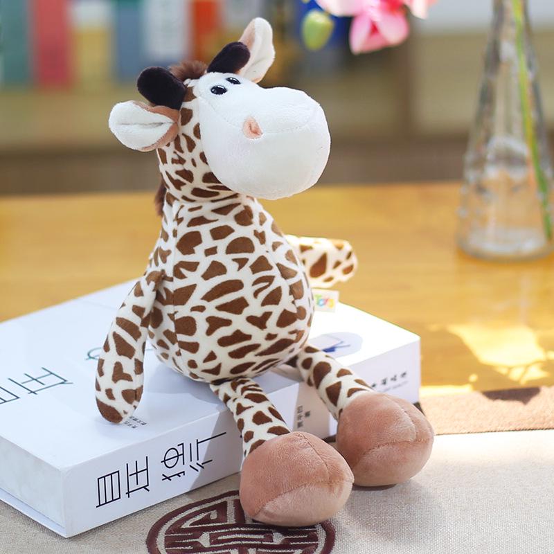 Forest Animal Plush Toys: Elephant, Monkey, Tiger, Lion, Giraffe Figurines - Children's Gift Collection