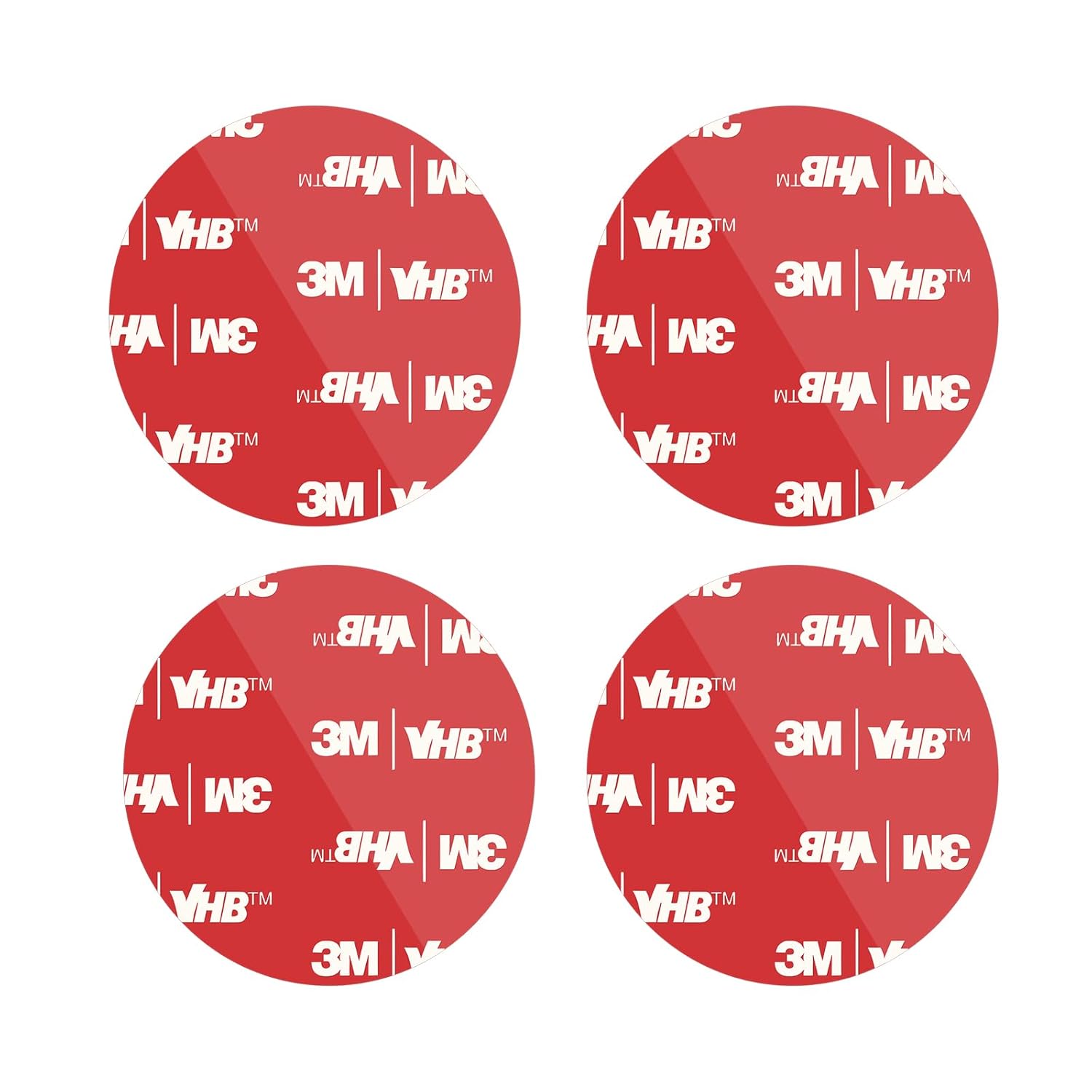 3M Double-Sided Tape Heavy-Duty, 8 Pieces VHB Double-Sided Tape Pads Circular 1.96 * 1.96 inch Rectangular, Strong Tape Suitable for use in Cars,