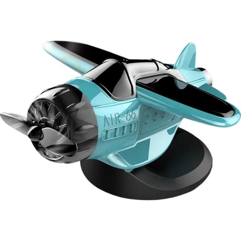 360° Car Solar Airplane Ornaments Car Center Powered Aircraft Interior Decor Ornaments Accessories Car Console A5t3