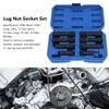 Economical Tire Nut Removal Tool Chromoly Steel Wrenches For 5/8 to 45/64 Inch Nut Easy Portability and Quick Emergency Repairs