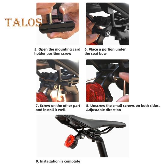 Bike Reflective Tail Light for AirTag Locator Mount Universal MTB Road Mountain Bicycle Saddle Reflector Rear Lamp Holder Bike Accessories