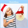 Adorable Christmas Kids Tote Bags Featuring Cartoon Snowman And Reindeer Designs