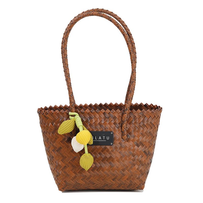 Χειροποίητη Καλοκαιρινή Τσάντα Tote: Φορητό Καλάθι Παραλίας & Λαχανικών Μεγάλης Χωρητικότητας για Γυναίκες (Έκδοση 2025)