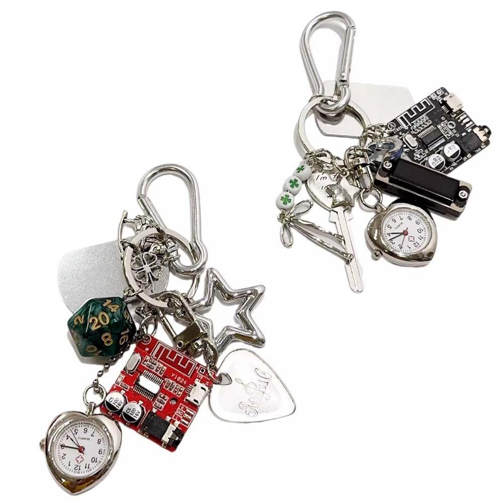 Guitar Pick Handmade Vintage Keychain Retro Design Watch Hanging Charm  Hanging Ornament