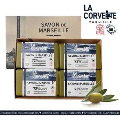 [la Covete] Marseille Olive Natural Soap 100g 4-piece Set