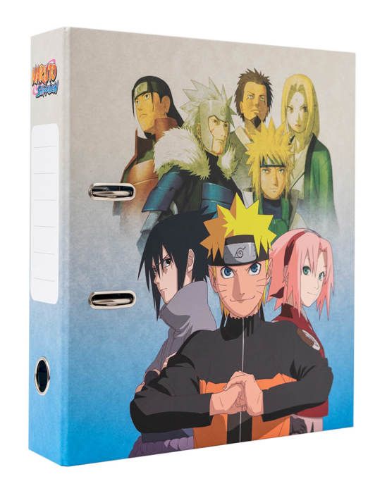 Classeur - ERIK EDITORES - Naruto - Couverture rigide 2mm - Mécanisme à levier - Compresseur en métal