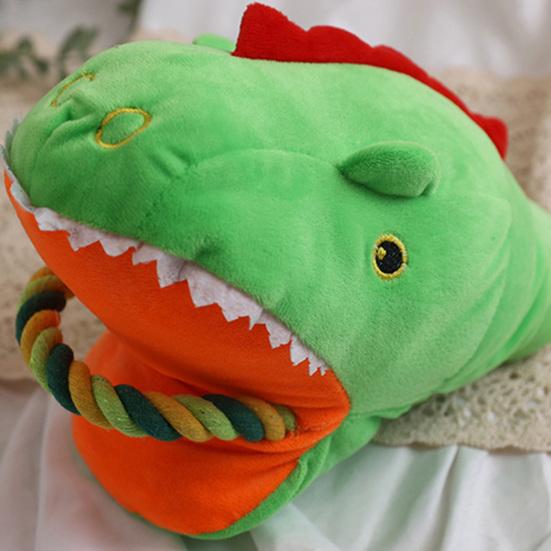 Plush Interactive Dog Toy Squeaky Stuffed Animal Puppy Chew Toy Dog Tug of War Toy for Large Small Dogs Training Teeth Cleaning